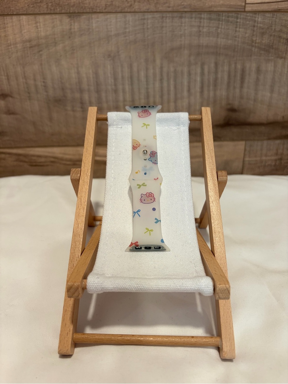 Hello Kitty Silicone Apple Watch Band transparent.